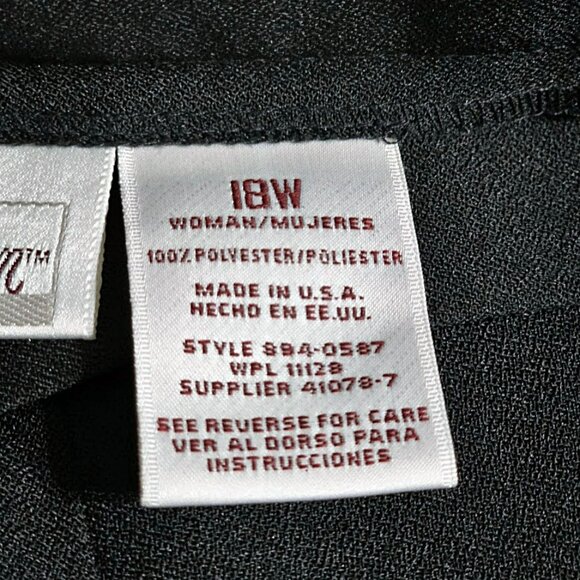 Worthington Woman 90s Side Button Midi Skirt 18W Deadstock Vintage - Picture 10 of 15